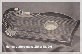 Harfen-Resonanz-Zither von Richard Hefele